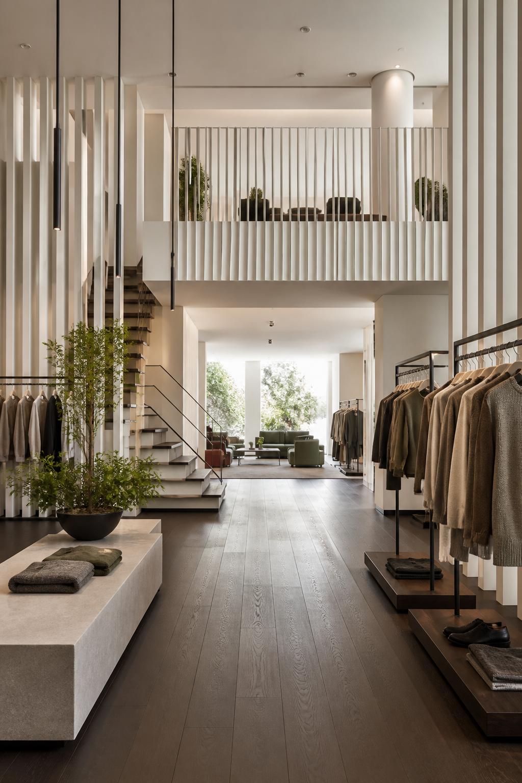 An original EquiBrands editorial study of a refined unbranded boutique and customer environment.
